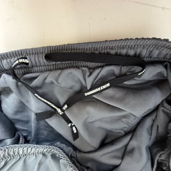 Nike Running Shorts Mens Size L Athletic Gym Training Gray Yellow Dri Fit - Picture 10 of 15